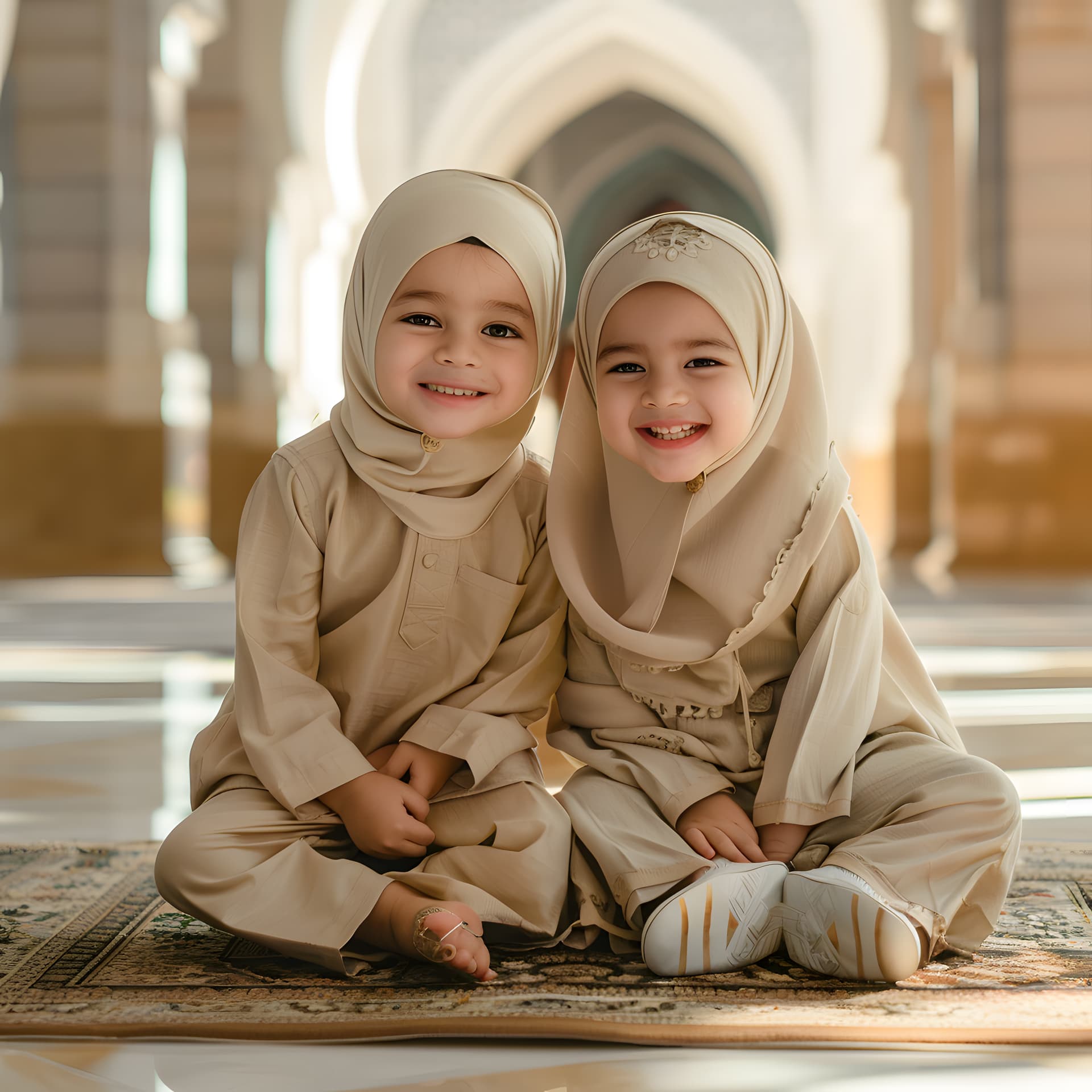 Student learning Quran online